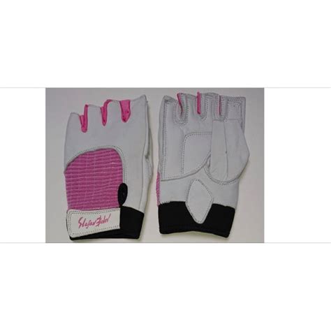 Дамски ръкавици за фитнес в бяло и розово - Fitness gloves 4