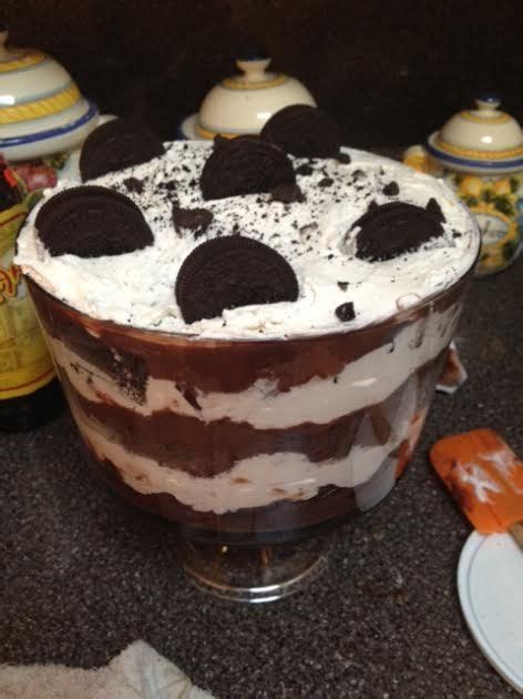 My Famous Oreo Chocolate Trifle That I Love Making Its As Simple To