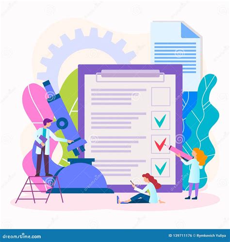 Doctors Do Laboratory Tests Stock Vector - Illustration of analysis ...