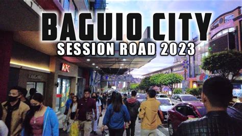 4k Walking The Famous Session Road In Baguio City At Sunset Youtube