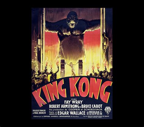 King Kong movie poster Poster stars Painting by Cox Stevens | Fine Art ...