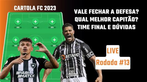 LIVE DE DICAS E FECHAMENTO DO MERCADO RODADA 13 CARTOLA FC 2023