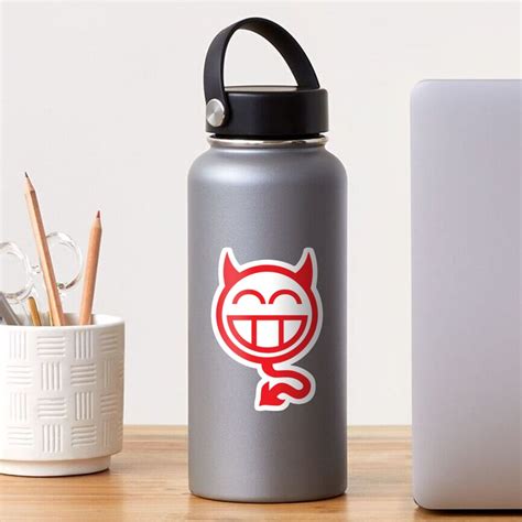 Horny Devil Emoji Sticker By Peta Redbubble