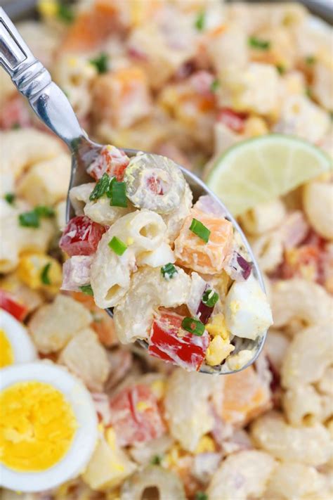 Puerto Rican Macaroni Salad Also Known As Ensalada De Coditos Is A