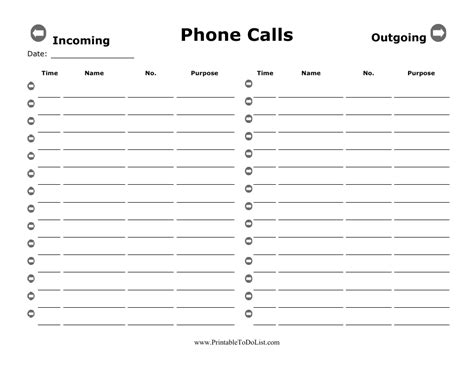 Incoming and Outgoing Phone Calls Report Template - Fill Out, Sign ...