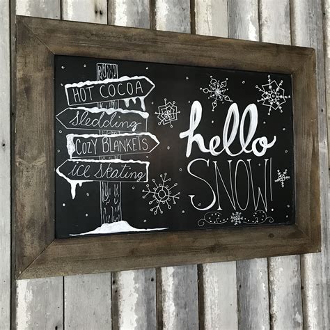 Winter Chalkboard Ideas Christmas Chalkboard Art Chalkboard Art