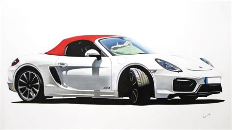 Porsche Boxter Gts Drawing Youtube