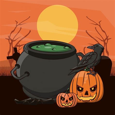 Premium Vector Halloween Scary Cartoons