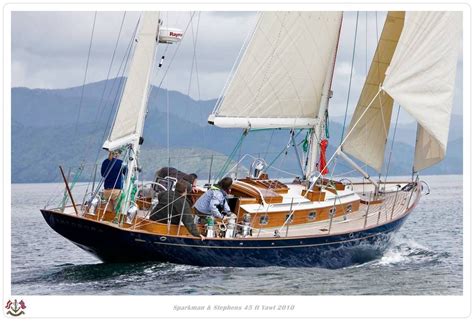 Sparkman And Stephens 45 Ft Yawl Boat Classic Sailing Classic Sailboat