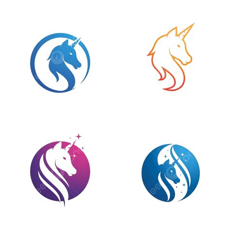 Unicorn Logo Icon Vector Illustration Concept Symbol Magical Vector