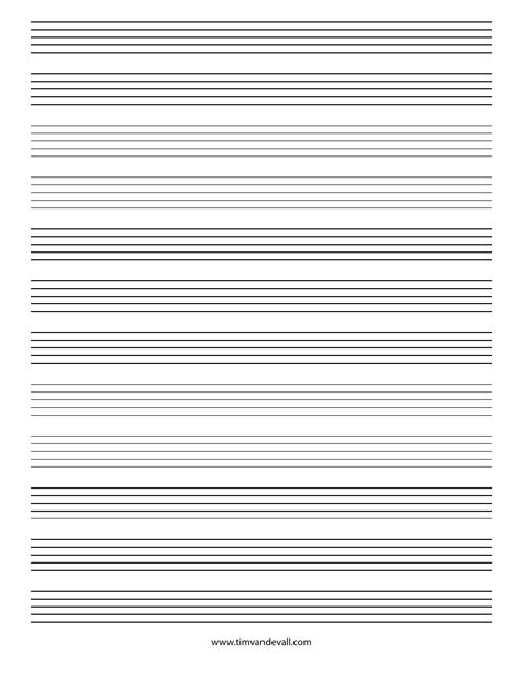 Blank Staff Paper 12 Staves Download Printable Pdf Templateroller