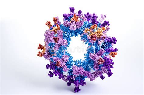 Structure of the Influenza Virus. Microscope Virus Stock Photo - Image ...