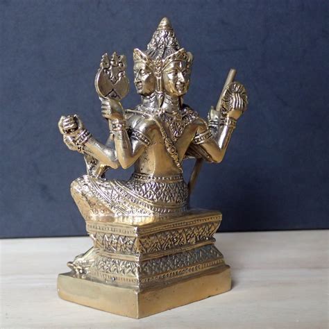 God Hindu Brahma Statue Brass Statue God 4 Face India Etsy