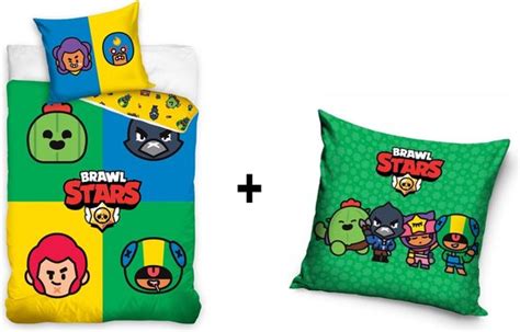 Brawl Stars Housse De Couette 140x200cm Sierkussen Brawl Stars Coffret Cadeau