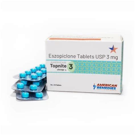 Zopiclone Eszopiclone Topnite USP 2 3 Mg 10 Pills In 1 Strip At Rs 50