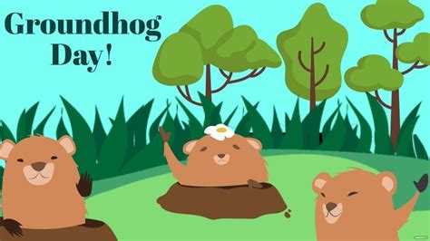 Groundhog Day Wallpaper Background in EPS, Illustrator, JPG, PSD, PNG, PDF, SVG - Download ...