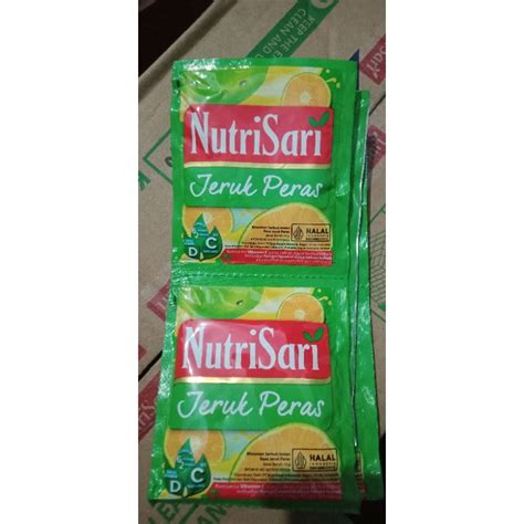 Jual Nutrisari Jeruk Peras 1 Renteng Isi 10 Sachet Shopee Indonesia