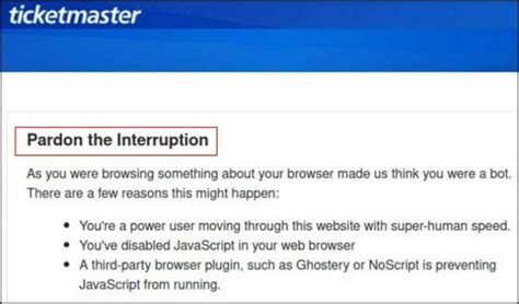 Easy Ways To Fix Pardon The Interruption Error