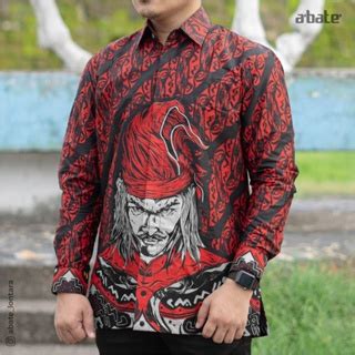 Jual Kemeja Batik Motif Lontara Sultan Hasanuddin Series Shopee