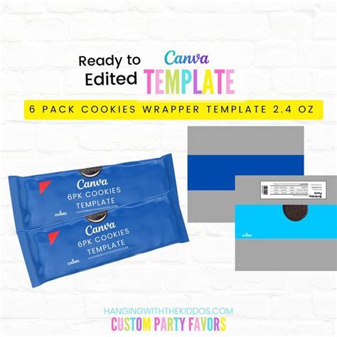 Blank Fruit Snacks Template Canva Editable Template 0 9 Oz Etsy