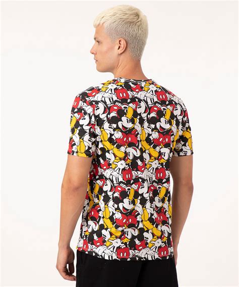 D Stockage Camiseta Masculina Mickey Mouse