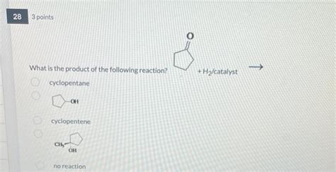 Solved What Is The Product Of The Following Reaction Chegg