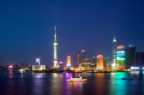 Skyline Pudong Huangpu River Pearl License Image