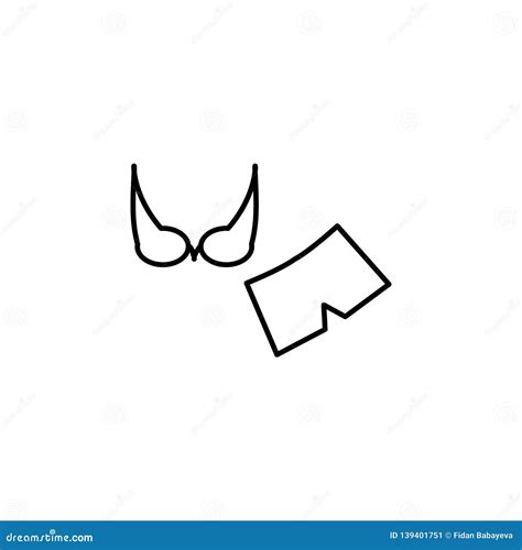 Female Bikini Piece Icon Trendy Female Bikini Piece Logo Concept On