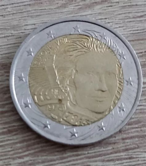 PIÈCE DE 2 euros Française Commémorative Simone Veil 2018 EUR 199 00