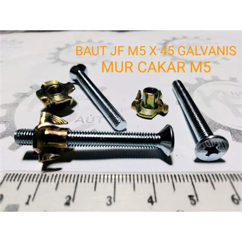 Jual Baut Jf M X Mm Galvanis Dan Mur Cakar Baut Speaker Kunci