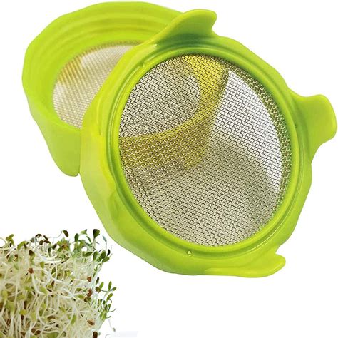 Bean Screen Microgreens Growing Kit Plastic Sprouting Lids Wide Mouth