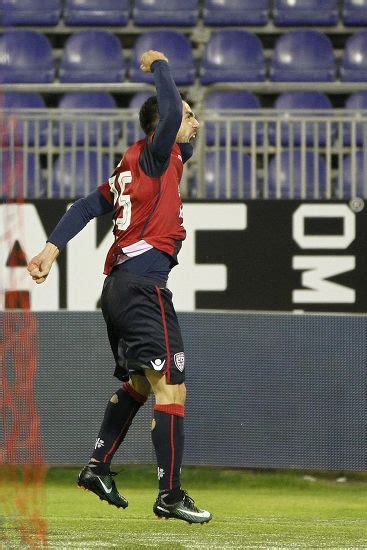 Cagliaris Marco Sau Jubilates After Scoring Editorial Stock Photo