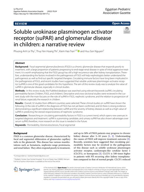 Pdf Soluble Urokinase Plasminogen Activator Receptor Supar And