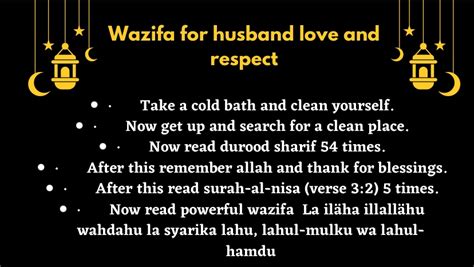 Powerful Wazifa For Husband Love And Respect