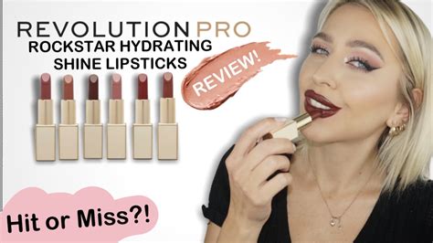 Revolution Pro Rockstar Hydrating Shine Lipsticks First Impressions