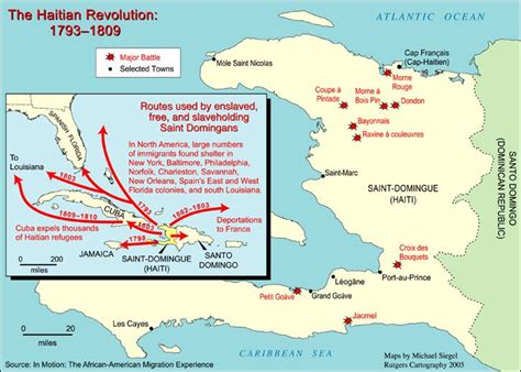 Map of the Haitian Revolution