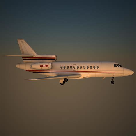 3d Model Dassault Falcon 900 Pvt