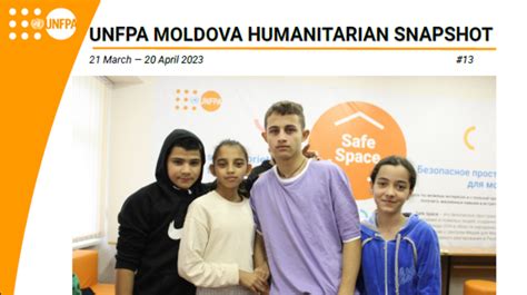 UNFPA Moldova UNFPA Moldova Humanitarian Snapshot 13