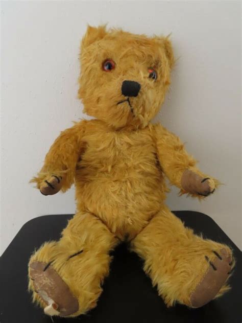 Vintage Chiltern Hugmee S S Golden Mohair English Teddy Bear