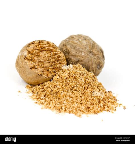 spices, nutmeg, spice, nutmegs Stock Photo - Alamy