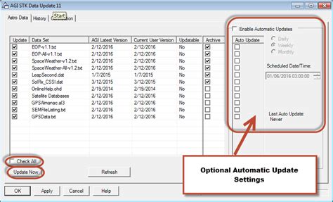 AGI Updating STK Databases