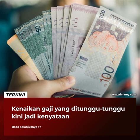 Gaji Minimum Akan Dinaikkan Sehingga RM1 800 Sebulan