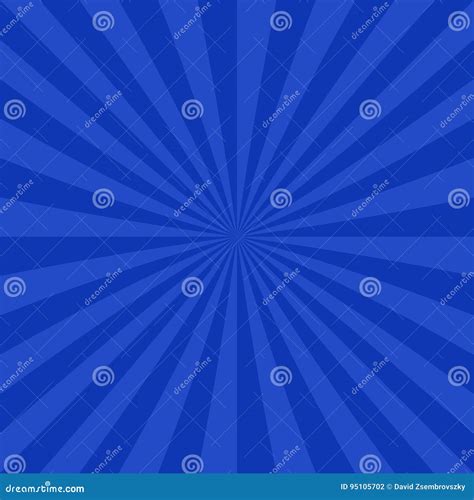 Abstract Starburst Background From Radial Stripes Stock Vector