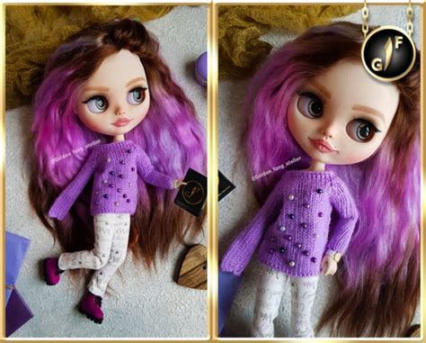 Blythe Doll Clothes Blythe Sweater Fashion Outfit For Etsy