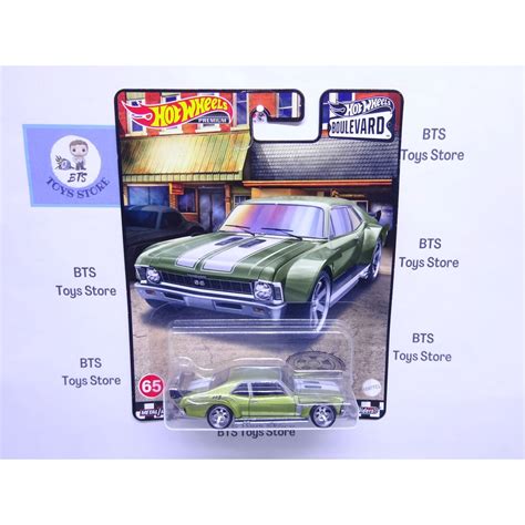 Jual Hot Wheels Premium Boulevard Custom 70 Chevy Nova Hijau Shopee