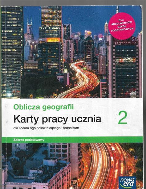 Oblicza geografii 2 karty pracy Nowa Era Oświęcim Kup teraz na