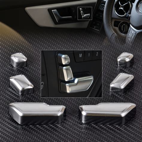 New Chrome Door Seat Adjust Button Switch Cover Trim For Mercedes Benz E Glcls Class Benz W212