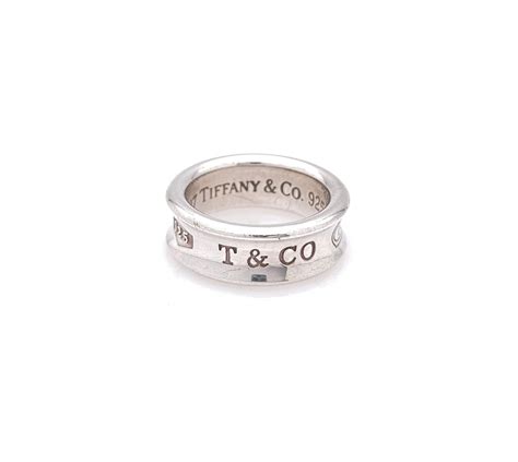 Lot Tiffany And Co Sterling Silver T And Co 1837 Ring