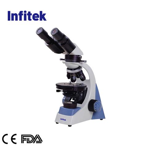 Infitek CE FDA Laboratory Binocular Optical Polarizing Microscope