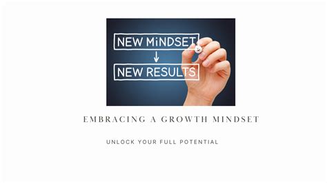 Embracing a Growth Mindset: Unlock Your Full Potential